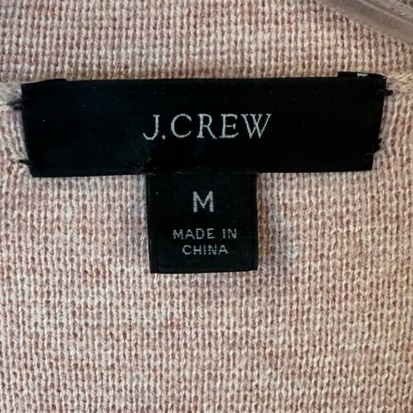 J Crew Open Wool Blend Pink Cardigan Womens Size Medium - Picture 2 of 7